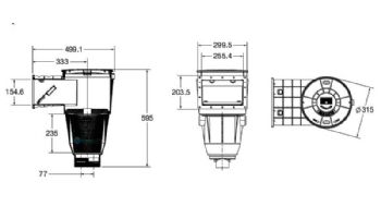 Waterco Supaskimmer Slip/Slip Bottom Port | Fiberglass | 29205