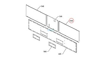 Raypak Upper Control Access Jacket Panel | 009650F