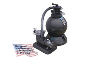 Waterway ClearWater Above Ground Pool 19" Sand Deluxe Filter System | 1.5HP Pump 2.0 Sq. Ft. Filter | 3' Twist Lock Cord | FSS01915-3S