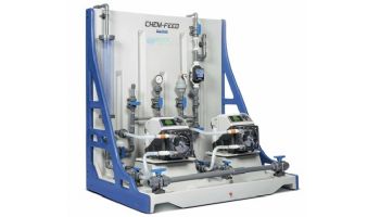 Blue-White Chem-Feed Plastic Dual Skid | CFPS-2