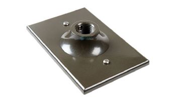 FX Luminaire LED Down Lights - Mounting Wall Plate 1-Gang 1/2" Thread | Black | WP-1G-050-FB