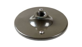 FX Luminaire LED Down Lights - Mounting Wall Plate Round 1/2" Thread | Black | WP-RD-050-FB