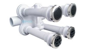 Custom Molded Products JetArray 2 x 2 Cluster Wall Fittings & Massage Kit | White | 23308-900-240