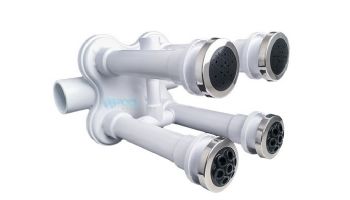 Custom Molded Products JetArray 2 x 2 Cluster Wall Fittings & Massage Kit | White | 23308-900-240
