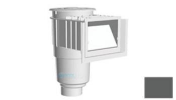 AquaStar Flow Star Skimmer with Water Stop Face, Float Assembly, Basket, Lid, Adjustable Collar and 4" Socket Sump | Black | SKR102D