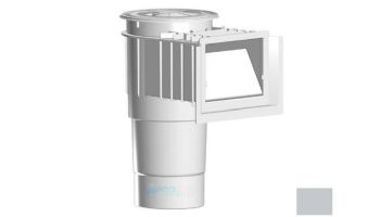 AquaStar Flow Star Skimmer with Water Stop Face, Float Assembly, Basket, Lid, Adjustable Collar and 6" Socket Sump | Light Gray | SKR103F