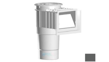 AquaStar Flow Star Skimmer with Water Stop Face, Float Assembly, Basket, Lid, Adjustable Collar and 6" Socket Sump | Dark Gray | SKR105F
