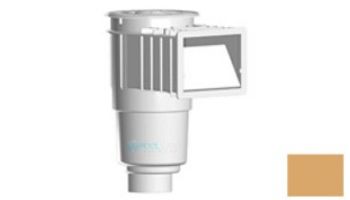 AquaStar Flow Star Skimmer with Flush Face, Float Assembly, Basket, Lid, Adjustable Collar and 4" Socket Sump | White | SKR201D