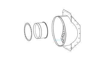 Raypak Flue Exhaust Adapter Assembly | 012284F