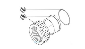 Hayward Pump Union Connection Kit | HCXP6019A