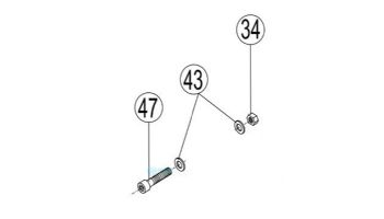 Hayward Pump Support Bolt Set | HCXP6023A