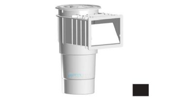 AquaStar Flow Star Skimmer with Flush Face, Float Assembly, Basket, Lid, Adjustable Collar and 6" Socket Sump | Black | SKR202F