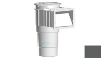 AquaStar Flow Star Skimmer with Flush Face, Float Assembly, Basket, Lid, Adjustable Collar and 6" Socket Sump | Dark Gray | SKR205F