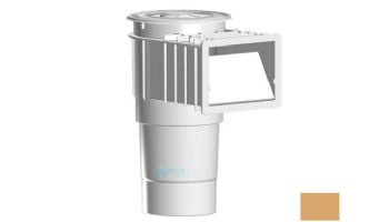 AquaStar Flow Star Skimmer with Flush Face, Float Assembly, Basket, Lid, Adjustable Collar and 6" Socket Sump | Tan | SKR208F