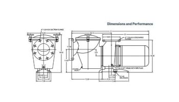 Pentair C Series 7-1/2HP Standard Efficiency Single-Phase Commercial Bronze Pump High Head | 200/208V 60 Hertz | CH-75 | 348005
