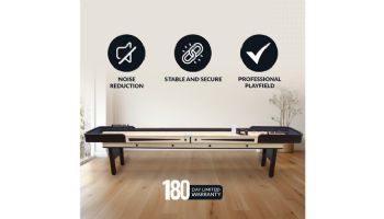 Hathaway Merlot 12-Foot Shuffleboard Table | Espresso Finish | BG50357