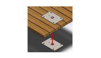 Global Pool Products Pool Lift Wood Deck Anchor | RGLCWDA GLCWDA
