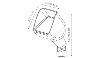 FX Luminaire LC 6 LED Up Light | Flat Black | LC6LEDFB