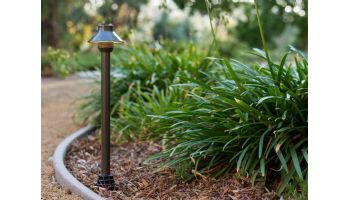 FX Luminaire SP-A 20W Path Light | Bronze Metallic | 8" Riser | SPALED20W8RBZ