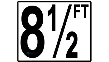 Depth Marker 5" Frost Proof Tile | 8 1/2 FT Smooth | CC610085