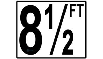 Depth Marker 5" Frost proof tile | 8 1/2 FT Non-Skid | CC620085