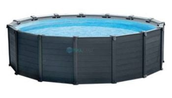 Intex 49" Wall Graphite Gray Panel Above Ground Pool Package
