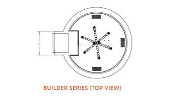Bobe Artisian Series Round Water + Fire Bowls Original Lip | Manual Ignition LP | 32" X 12" | Hammered Copper | RPPMFRHHA-32-LP
