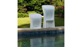 Ledge Lounger Signature Collection Barstool | Counter Height - Seat Height 17.5" | Dark Blue | LL-SG-BS30-DB