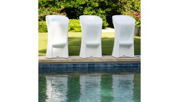 Ledge Lounger Signature Collection Barstool | Counter Height - Seat Height 17.5" | Coral | LL-SG-BS30-CO