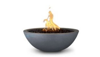 The Outdoor Plus 27" Sedona Concrete Fire Bowl 12V Electronic Ignition - Natural Gas