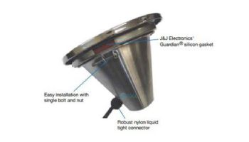 J&J Electronics Incandescent Inground Pool Light Fixture | 300W 120V 150' Cord | TPL-P120-300-150