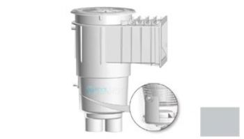 AquaStar Flow Star Water Bonded Skimmer with Flush Face, Float Assembly, Basket, Lid and Adjustable Collar with 9" Ultra Basket | White | SKR17101-L