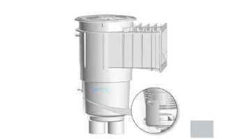 AquaStar Flow Star Water Bonded Skimmer with Flush Face, Float Assembly, Basket, Lid and Adjustable Collar with 9" Ultra Basket | Light Gray | SKR17103-L