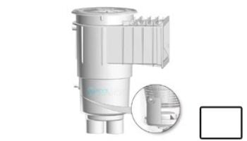 AquaStar Flow Star Water Bonded Skimmer with Flush Face, Float Assembly, Basket, Lid and Adjustable Collar with 9" Ultra Basket | White | SKR17101-L