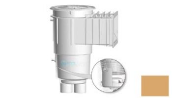 AquaStar Flow Star Water Bonded Skimmer with Flush Face, Float Assembly, Basket, Lid and Adjustable Collar with 9" Ultra Basket | White | SKR17101-L