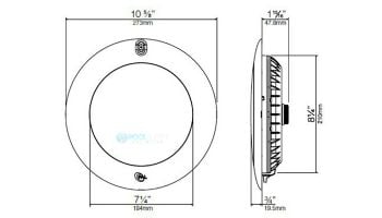 PAL Lighting Evenglow Multi-Color LED Pool Light | 30W 12V 80' Cord with Plug | 64-EGL-80