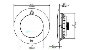 PAL Lighting Evenglow Multi-Color LED Spa Light | 7W 12V 150' Cord with Plug | 64-EGM-150