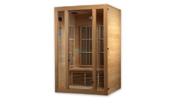 Golden Designs Maxxus Seattle Edition 2-Person Low EMF FAR Infrared Carbon Sauna | Hemlock | MX-J206-01