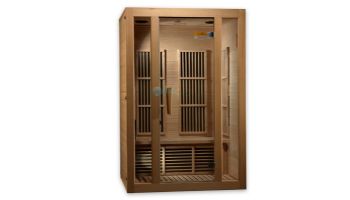 Golden Designs Maxxus Seattle Edition 2-Person Low EMF FAR Infrared Carbon Sauna | Hemlock | MX-J206-01