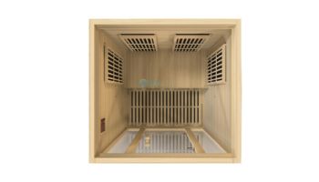Golden Designs Maxxus Seattle Edition 2-Person Low EMF FAR Infrared Carbon Sauna | Hemlock | MX-J206-01
