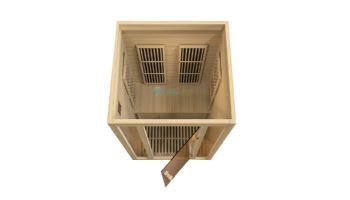 Golden Designs Maxxus Seattle Edition 2-Person Low EMF FAR Infrared Carbon Sauna | Hemlock | MX-J206-01