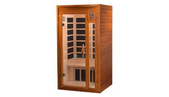 Golden Designs Dynamic Barcelona 1-2 Person Low EMF FAR Infrared Sauna | Hemlock | DYN-6106-01