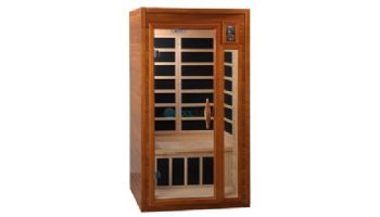 Golden Designs Dynamic Barcelona 1-2 Person Low EMF FAR Infrared Sauna | Hemlock | DYN-6106-01