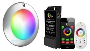 PAL Lighting Evenglow Multi-Color LED Pool Light & Transformer Kits