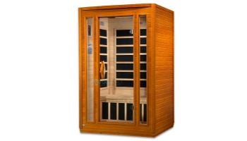 Golden Designs Dynamic San Marino 2-Person Low EMF FAR Infrared Sauna | Hemlock | DYN-6206-01