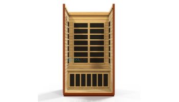 Golden Designs Dynamic San Marino 2-Person Low EMF FAR Infrared Sauna | Hemlock | DYN-6206-01