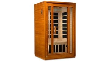 Golden Designs Dynamic San Marino 2-Person Low EMF FAR Infrared Sauna | Hemlock | DYN-6206-01