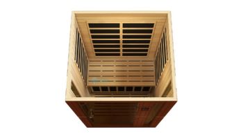 Golden Designs Dynamic Vittoria 2-Person Low EMF FAR Infrared Sauna | Hemlock | DYN-6220-01
