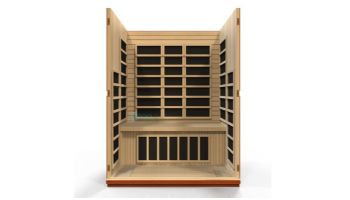 Golden Designs Dynamic Bellagio 3-Person Low EMF FAR Infrared Sauna | Hemlock | DYN-6306-01
