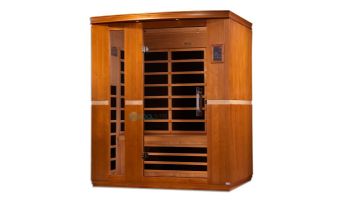 Golden Designs Dynamic Lugano 3-Person Low EMF FAR Infrared Sauna | Hemlock | DYN-6336-01